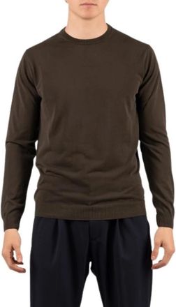 Daniele Fiesoli Boucl&eacute; Kasjmier Ronde Hals - Heren - Cashmere truien - Bruin - M - Kasjmier - Truien & Vesten