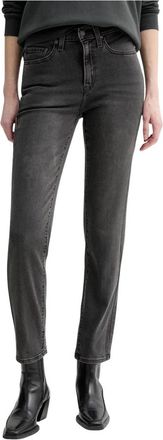 Levi's 724 High Rise Straight - Dames - Skinny Jeans - Grijs - W25 L30 - Katoen - Jeans