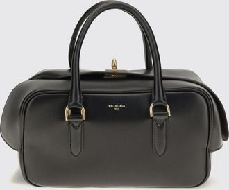 Balenciaga Le 7 Mini Bowling Bag in Calf Leather with Double Handle