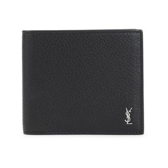 Saint Laurent Wallets & Cardholders, male, Black, Size: ONE SIZE Black Leather Wallet