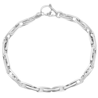 Pompeii3 Mens Round Link 14k Gold (20gram) or Platinum (32gram) 5mm Bracelet 8.5