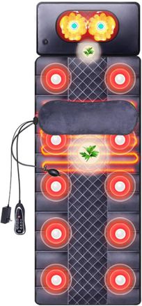 OEM Esterilla De Masaje Corporal Completo Con Calor - Masajeador Shiatsu Para Cuello Y Espalda, Esterilla De Masaje El&eacute;ctrica De Tracci&oacute;n Lumbar Con Coj&iacute;n