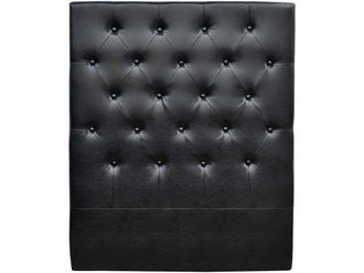 Habitat et Jardin Cabecero De Cama Acolchado 90 Cm d&eacute;co En Pvc - Negro