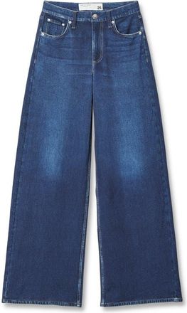 Rag & Bone rb Miramar Sofie High Waist Ankle Wide Leg Terry Sweatpant Jeans in Nolita at Nordstrom, Size 33