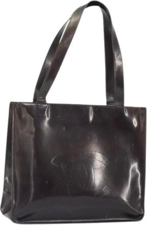 Chanel Pre-owned Tote Bags, female, Brown, Size: ONE SIZE Pre-owned Vintage Leather Tote Bag