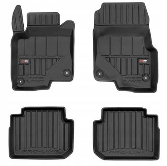 OEM Alfombras De Goma Para Puerta Smart Forfour 1 2004-2006 Con Canaleta 3d