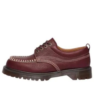 Dr. Martens Lowell Wild Grain Lace Up Moc Toe Russet Red 42091600