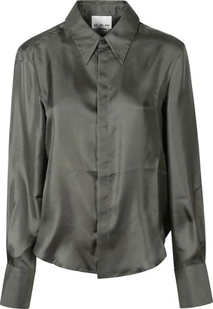 SA SU PHI Green Petit Satin Shirt