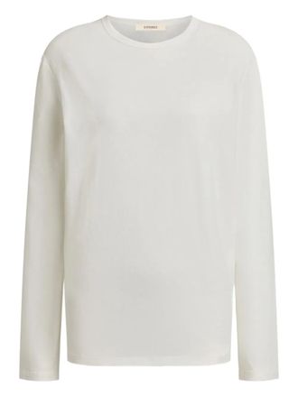 12 Storeez long-sleeve T-shirt - women - Cotton - L - White