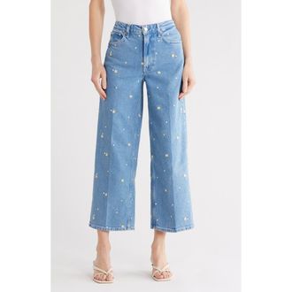 Rails Getty Crop Straight Leg Jeans in Indigo Floral at Nordstrom Rack, Size 27