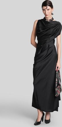 Vivienne Westwood Long Dress In Black Polyester