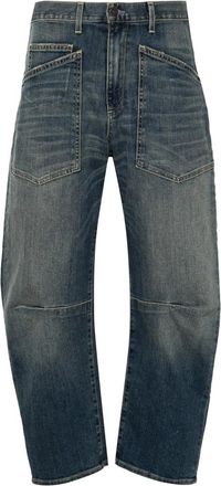 Nili Lotan Shon High-rise Tapered Jeans