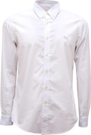 Harmont & Blaine Slim Fit Overhemd - Heren - Zakelijke Overhemden - Wit - 2XL - Leer - Overhemden