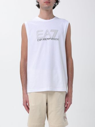 Emporio Armani Canotta in cotone con logo stampato