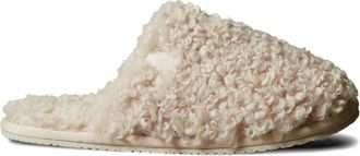 Calvin Klein faux-shearling slippers - women - Artificial Fur/Artificial Fur/Rubber - 37 - Neutrals