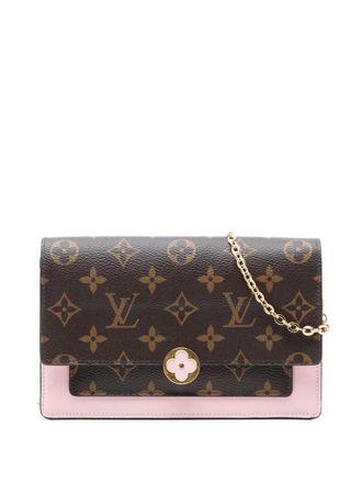 Louis Vuitton 2021-2025 Monogram Flore Wallet On Chain crossbody bag - Marrone