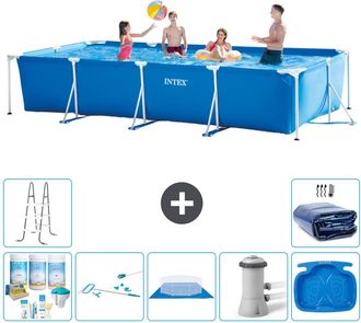 Intex Piscina Con Estructura Rectangular - 450x220x84 Cm - 7-piezas S20080