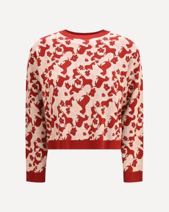 Weekend by Max Mara Jacquard viscose crewneck Sweater Female L