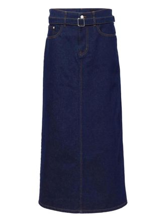 Proenza Schouler Calder denim skirt - women - Cotton/Elastane - 24 - Blue