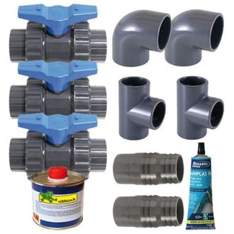 Ubbink Kit Bi-paso Para Bomba De Calor De Piscina Ubbink