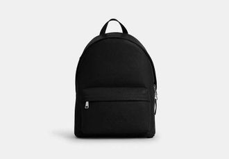 Coach Mens Taylor Backpack in Black | Leather