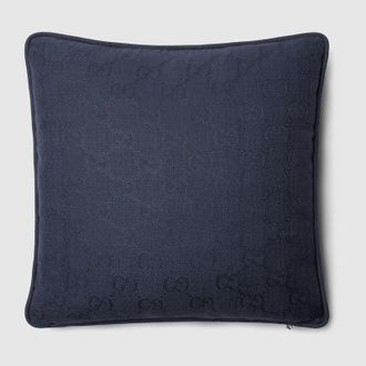 Gucci GG Viscose Cushion, Blue