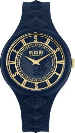 Versus Womens Fire Island Studs Strap Watch In Blue