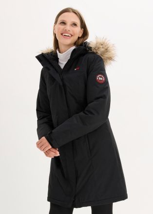 Bonprix Wintermantel BONPRIX, Damen, Gr. 38, schwarz, Obermaterial: 100% Polyester. Futter: 100% Polyester. Wattierung: 100% Polyester, A-Linie, M&auml;ntel Winter
