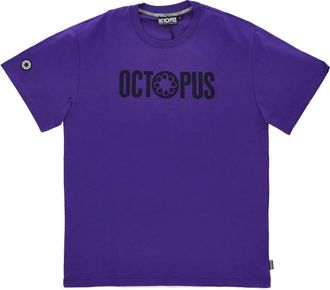 Octopus Paarse Logo Tee Korte Mouw - Heren - T-shirts - Paars - XL - Katoen - Tops