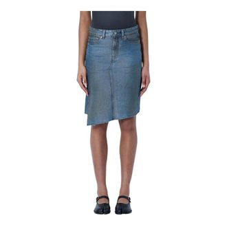 Our Legacy Denim Skirts, female, Blue, Size: XS Asymmetric Denim Skirt