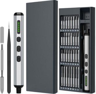 OEM Destornillador El&eacute;ctrico De Precisi&oacute;n Mini 68 En 1, 200 Rpm, Luz Led Y Pinzas, Juego De Destornilladores De Precisi&oacute;n Para El Montaje De Pc