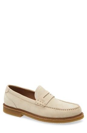 BOSS Kope Moc Toe Penny Loafer in Open White at Nordstrom Rack, Size 11Us / 10Uk