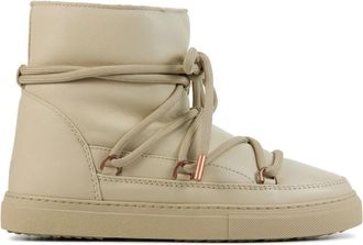 INUIKII Beige Winterlaarzen - Dames - Winterlaarzen - Beige - 36 EU - Leer - Schoenen