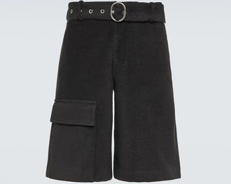 Jil Sander Crochet low-rise cotton-blend shorts