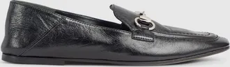 Gucci Womens Jordaan Soft Loafer, Black, Leather