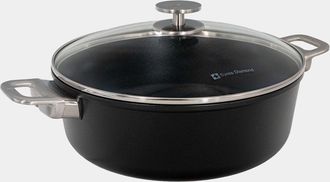 Swiss Diamond CHD Nonstick Braiser with Glass Lid, 5.3 qt