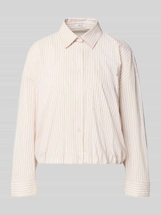 OPUS Regular Fit Hemdbluse mit Hemdblusenkragen in Hellbraun, Gr&ouml;&szlig;e 36