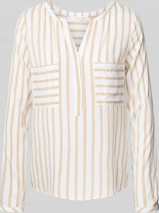 Christian Berg Blusenshirt mit Brusttaschen in Mittelbraun, Gr&ouml;&szlig;e 40