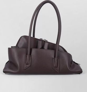 The Attico passegiata small architectural leather shoulder bag