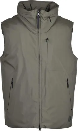 People of Shibuya Quilted High-Collar Vest With Zippered Pockets