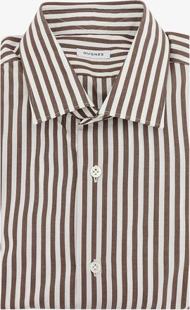 Nugnes Camicia in cotone con motivo a righe - NUGNES 1920 - gender_Man