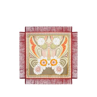 La DoubleJ Foulard Ornamental-print Fringed Scarf