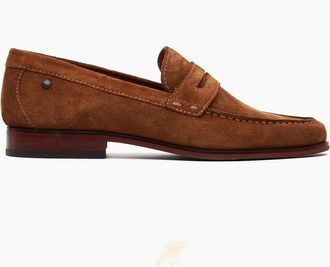 base Mens Base London SLATE Mens Loafer Shoes Camel - Brown - Size: 12