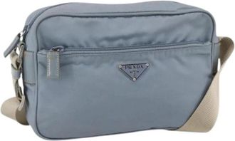 Prada Pre-owned Cross Body Bags, female, Blue, Size: ONE SIZE Pre-owned Vintage Cross Body Bag