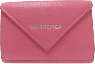 Balenciaga Pink Leather Wallet (Bi-Fold) (Pre-Owned)