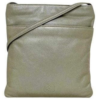 Loewe Pre-owned Cross Body Bags, female, Gray, Size: ONE SIZE Pre-owned Pochette Shoulder Bag