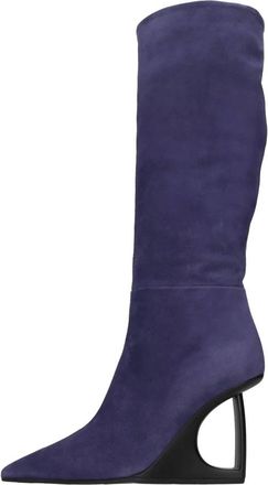 Vic Mati&eacute; Schoenen, Dames, Blauw, 37 EU, Leer, Heeled Boots