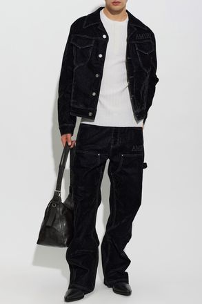 Amiri Jeans With Logo, Mens, Black