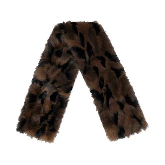Kurt Geiger Accessoires, Dames, Bruin, ONE Size, Polyester, Poppy Scarf