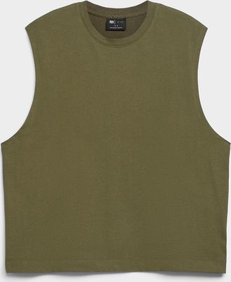 Le 31 Mens Solid sleeveless T-shirt Comfort fit